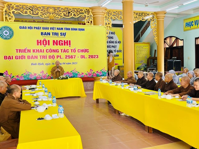 Ban Trị sự tỉnh triển khai công tác tổ chức Đại Giới đàn Trí Độ năm 2023